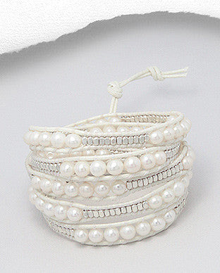 Fresh Water Pearl Wrap Bracelet