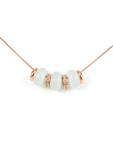 Trending Now Bead Necklaces, Rose Gold Plated Bead Necklace
