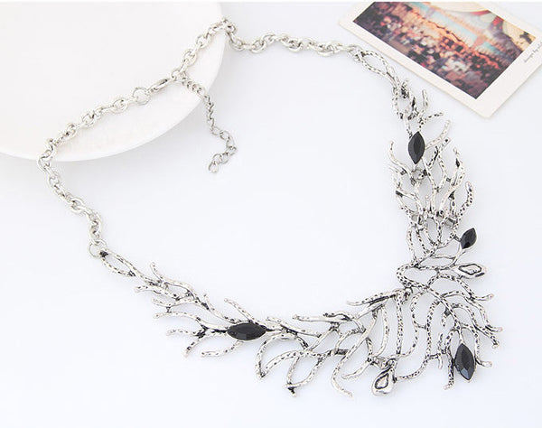 Hand Crafted Antique Silver Necklace