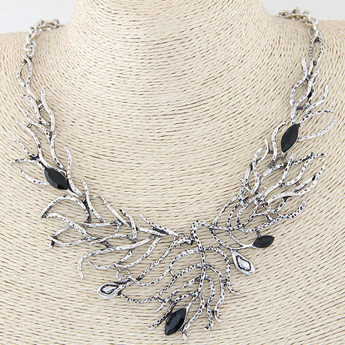 Hand Crafted Antique Silver Necklace