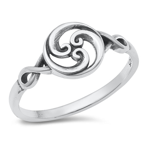 Infinity Wave 925 Sterling Silver Ring