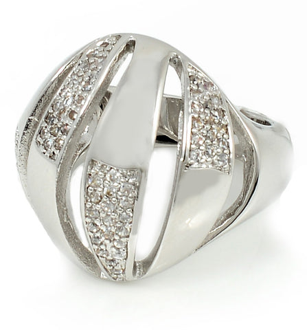 Rings, High Quality Cubic Zirconia, Silver Smash