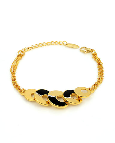 18K Gold Bracelet Bangle, Dragonfly Signature Collection