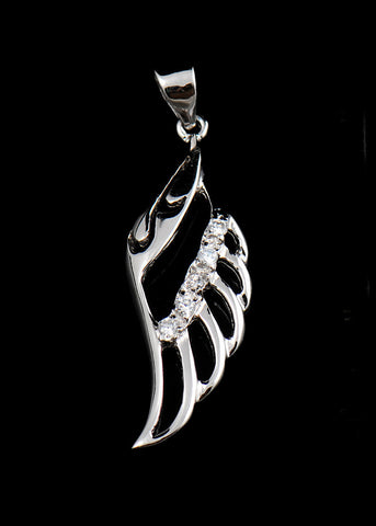 High Quality 925 Sterling Silver Angel Wing Pendant