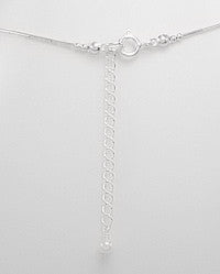 White Cultured Fresh Water Pearl Drop Neckace with Sterling Silver