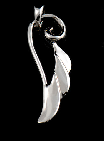 High Quality 925 Sterling Silver Wing Pendant