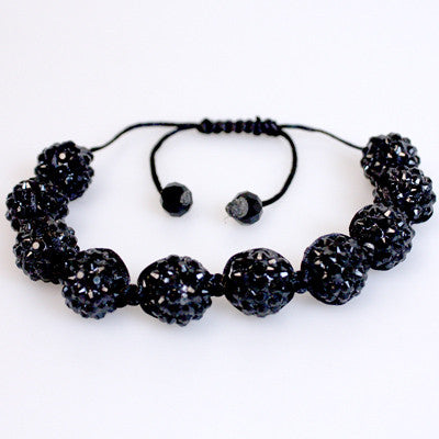 Trending Now... Shamballa Bracelets, Black Crystal
