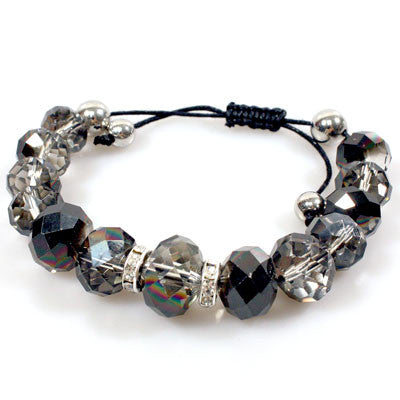 Black Diamond Crystal Shamballa Bracelets