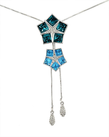 Swarovski Crystal Star Long Necklace