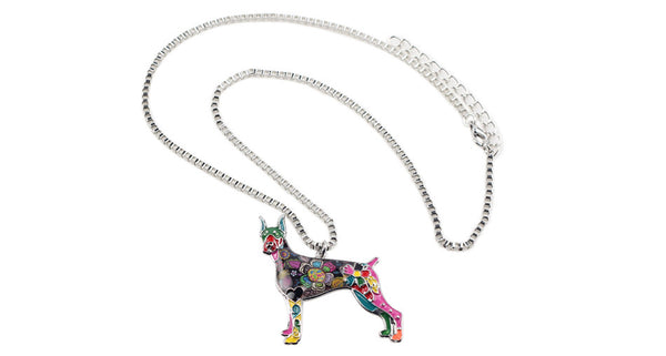 Best In Show Collection Doberman Pendant Necklace