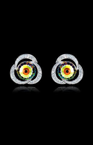 Swarovski Crystal Rainbow Earrings