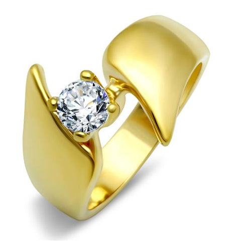 Gold Solitare Ring