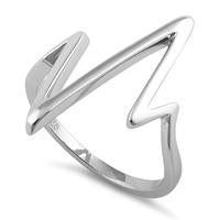 Heartbeat 925 Sterling Silver Ring With Rhodium Anti-tarnish
