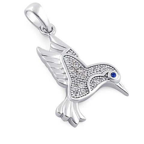 Sterling Silver Hummingbird Pendant Necklace for Julie