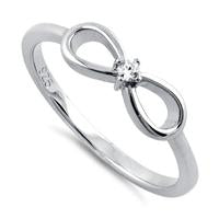 Infinity 925 Sterling Silver Ring With Rhodium Anti-tarnish